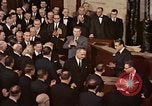 Image of President Lyndon Johnson address to Congress Washington DC USA, 1963, second 58 stock footage video 65675070780