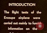 Image of Ercoupe airplane California United States USA, 1941, second 51 stock footage video 65675070799