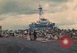 Image of ethnic Vietnamese fleeing Cambodia Vung Tau Vietnam, 1970, second 22 stock footage video 65675070855