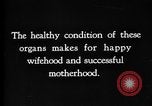 Image of female reproductive organs United States USA, 1922, second 25 stock footage video 65675070866