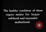 Image of female reproductive organs United States USA, 1922, second 28 stock footage video 65675070866