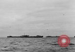 Image of D-Day invasion force off French coast English Channel, 1944, second 21 stock footage video 65675070900