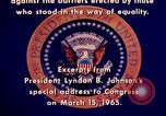 Image of voting rights legislation United States USA, 1965, second 48 stock footage video 65675070903