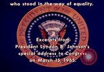 Image of voting rights legislation United States USA, 1965, second 49 stock footage video 65675070903