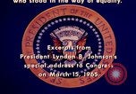 Image of voting rights legislation United States USA, 1965, second 50 stock footage video 65675070903