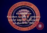 Image of voting rights legislation United States USA, 1965, second 52 stock footage video 65675070903