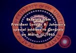 Image of voting rights legislation United States USA, 1965, second 53 stock footage video 65675070903