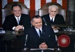 Image of President Johnson address to Congress on Voting Rights Washington DC USA, 1965, second 17 stock footage video 65675070904