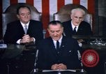 Image of President Johnson address to Congress on Voting Rights Washington DC USA, 1965, second 39 stock footage video 65675070904