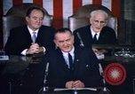 Image of President Johnson address to Congress on Voting Rights Washington DC USA, 1965, second 49 stock footage video 65675070904