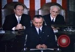 Image of President Johnson address to Congress on Voting Rights Washington DC USA, 1965, second 51 stock footage video 65675070904