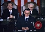 Image of President Johnson address to Congress on Voting Rights Washington DC USA, 1965, second 53 stock footage video 65675070904