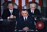 Image of President Johnson address to Congress on Voting Rights Washington DC USA, 1965, second 58 stock footage video 65675070904