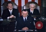 Image of President Johnson address to Congress on Voting Rights Washington DC USA, 1965, second 61 stock footage video 65675070904