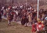 Image of Martin Luther King funeral procession to Morehouse College Atlanta Georgia USA, 1968, second 21 stock footage video 65675070914