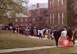 Image of Martin Luther King funeral procession to Morehouse College Atlanta Georgia USA, 1968, second 53 stock footage video 65675070914