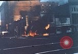 Image of burning building in riot after death of Martin Luther King Jr Washington DC USA, 1968, second 1 stock footage video 65675070919