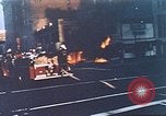 Image of burning building in riot after death of Martin Luther King Jr Washington DC USA, 1968, second 4 stock footage video 65675070919