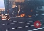 Image of burning building in riot after death of Martin Luther King Jr Washington DC USA, 1968, second 5 stock footage video 65675070919