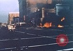 Image of burning building in riot after death of Martin Luther King Jr Washington DC USA, 1968, second 8 stock footage video 65675070919