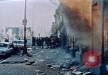 Image of burning building in riot after death of Martin Luther King Jr Washington DC USA, 1968, second 21 stock footage video 65675070919