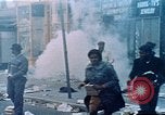 Image of burning building in riot after death of Martin Luther King Jr Washington DC USA, 1968, second 31 stock footage video 65675070919