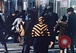 Image of burning building in riot after death of Martin Luther King Jr Washington DC USA, 1968, second 32 stock footage video 65675070919