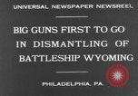 Standbild USS Wyoming Philadelphia Pennsylvania USA, 1931, aus Sekunde 3 historischem Filmmaterial Videoclip 65675070925