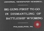 Standbild USS Wyoming Philadelphia Pennsylvania USA, 1931, aus Sekunde 9 historischem Filmmaterial Videoclip 65675070925