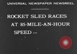 Standbild rocket Sled Syracuse New York USA, 1931, aus Sekunde 7 historischem Filmmaterial Videoclip 65675070926