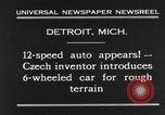 Immagine di 6 ruote di auto Detroit Michigan USA, 1931, secondo 4 filmato di repertorio 65675070928