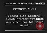 Immagine di 6 ruote di auto Detroit Michigan USA, 1931, secondo 7 filmato di repertorio 65675070928