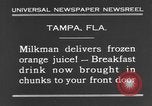 Immagine di Congelati succhi di arancia Tampa Florida USA, 1931, secondo 7 filmato di repertorio 65675070929