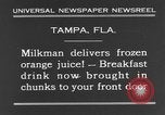 Immagine di Congelati succhi di arancia Tampa Florida USA, 1931, secondo 9 filmato di repertorio 65675070929