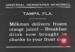 Immagine di Congelati succhi di arancia Tampa Florida USA, 1931, secondo 10 filmato di repertorio 65675070929