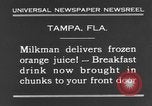 Immagine di Congelati succhi di arancia Tampa Florida USA, 1931, secondo 12 filmato di repertorio 65675070929