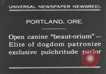 Standbild Schönheitsbehandlungen für Hunde Portland Oregon USA, 1931, aus Sekunde 6 historischem Filmmaterial Videoclip 65675070930