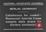 Immagine di Calisthenics per cuochi Berlino Germania, 1931, secondo 1 filmato di repertorio 65675070931