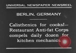 Immagine di Calisthenics per cuochi Berlino Germania, 1931, secondo 6 filmato di repertorio 65675070931