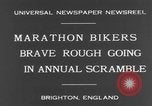 Standbild Marathon Fahrrad-Rennen Brighton England, 1931, aus Sekunde 8 historischem Filmmaterial Videoclip 65675070933