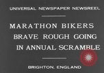 Standbild Marathon Fahrrad-Rennen Brighton England, 1931, aus Sekunde 9 historischem Filmmaterial Videoclip 65675070933