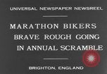 Standbild Marathon Fahrrad-Rennen Brighton England, 1931, aus Sekunde 10 historischem Filmmaterial Videoclip 65675070933