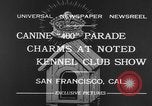 Standbild Golden Gate Kennel Club dog show San Francisco California USA, 1932, aus Sekunde 8 historischem Filmmaterial Videoclip 65675070937