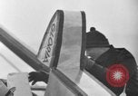 Standbild rocket Flugzeug mail Test Greenwood Lake New York USA, 1936, aus Sekunde 14 historischem Filmmaterial Videoclip 65675070941