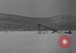 Standbild rocket Flugzeug mail Test Greenwood Lake New York USA, 1936, aus Sekunde 39 historischem Filmmaterial Videoclip 65675070941