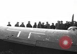 Image of Sightseers  surround downed German Heinkel He-111bomber Scotland United Kingdom, 1939, second 22 stock footage video 65675070948