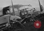 Image of Sightseers  surround downed German Heinkel He-111bomber Scotland United Kingdom, 1939, second 31 stock footage video 65675070948
