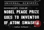 Standbild Ernest Orlando Lawrence Berkeley California USA, 1939, aus Sekunde 3 historischem Filmmaterial Videoclip 65675070954