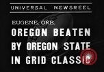 Standbild American Football Match Eugene Oregon USA, 1939, aus Sekunde 7 historischem Filmmaterial Videoclip 65675070956