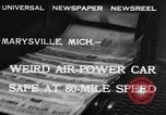 Immagine di Aria auto alimentato Marysville Michigan USA, 1932, secondo 3 filmato di repertorio 65675070962